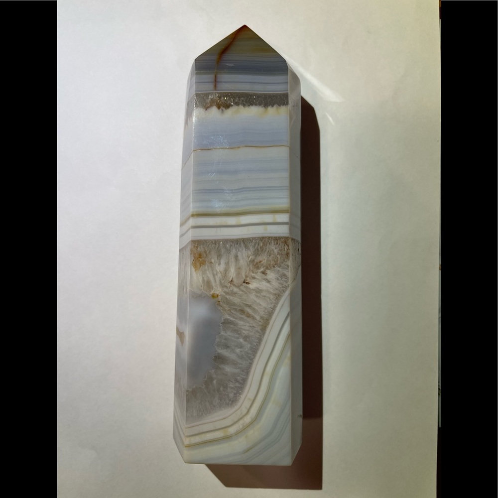 Blue Carnelian with Quartz